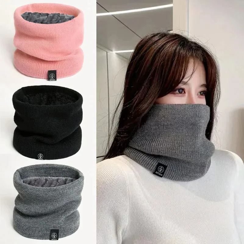 Wool Scarf Men - Mode Vrouwen Gebreide Sjaal Effen Cashmer