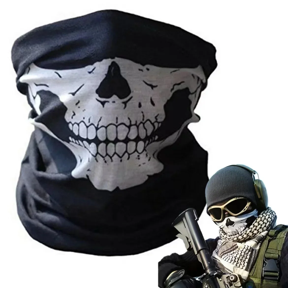 Balaclava Ski Mask - Schedel Heren Bivakmuts Skimasker Fietsen Caps