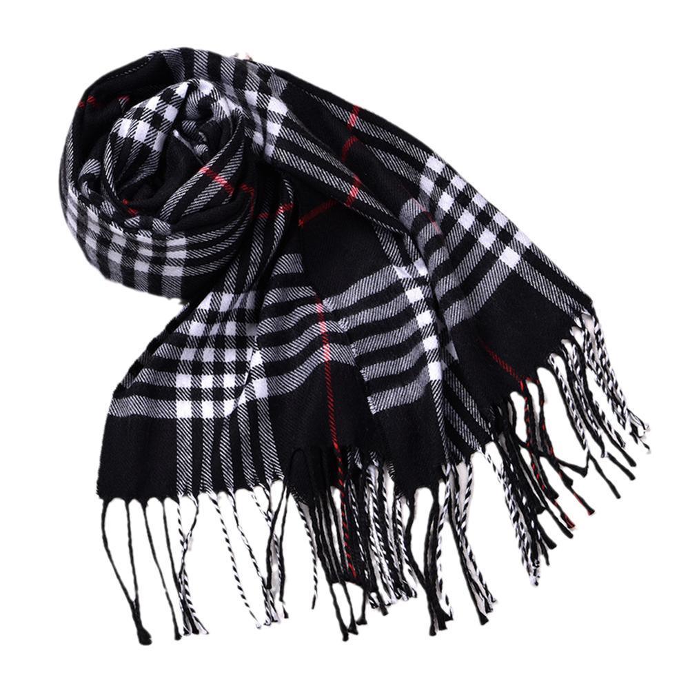 Wool Scarf Men - Britse stijl wintersjaals Faux kasjmier paar