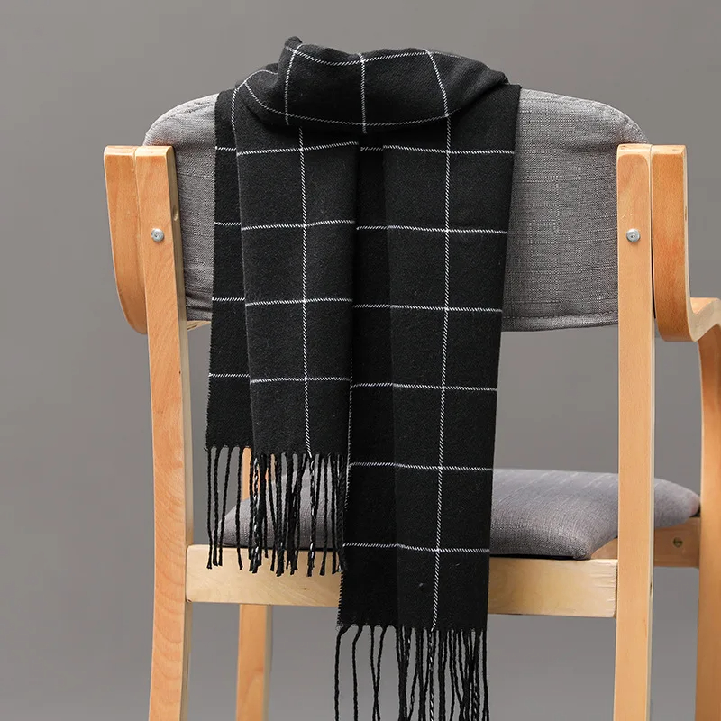 Wool Scarf Men - 2023 Nieuwe Winter Mannen Sjaal Warm