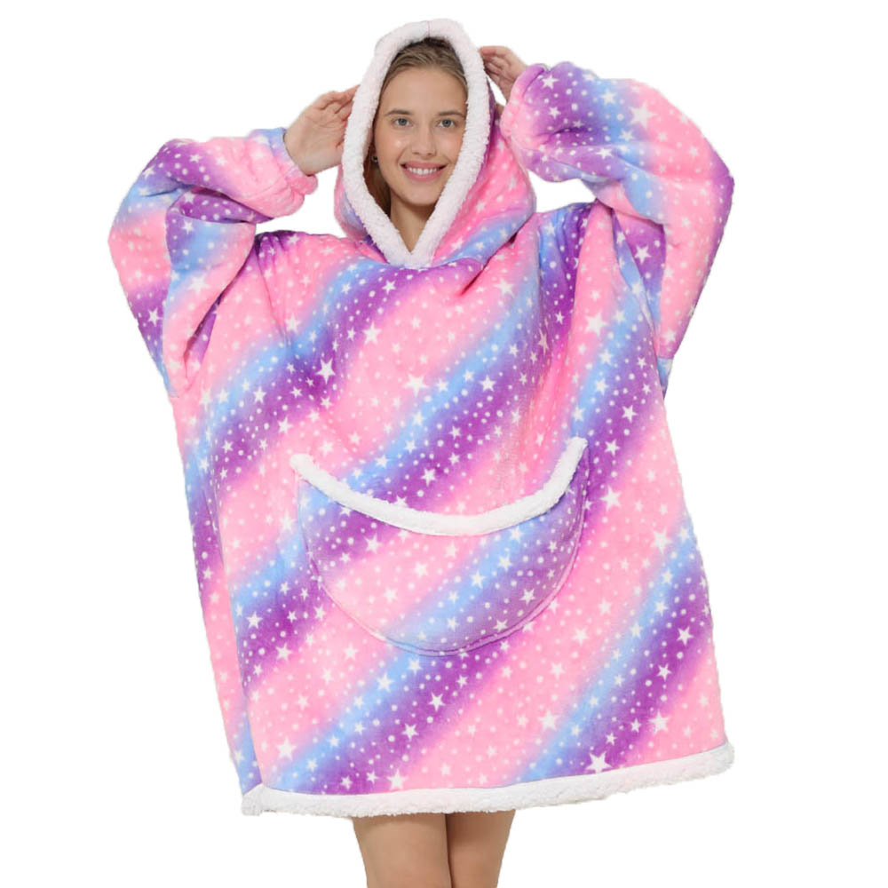 Luie Hoodie Deken Oversized Vo - Sherpa Hoodie Fleece recensie en prijs