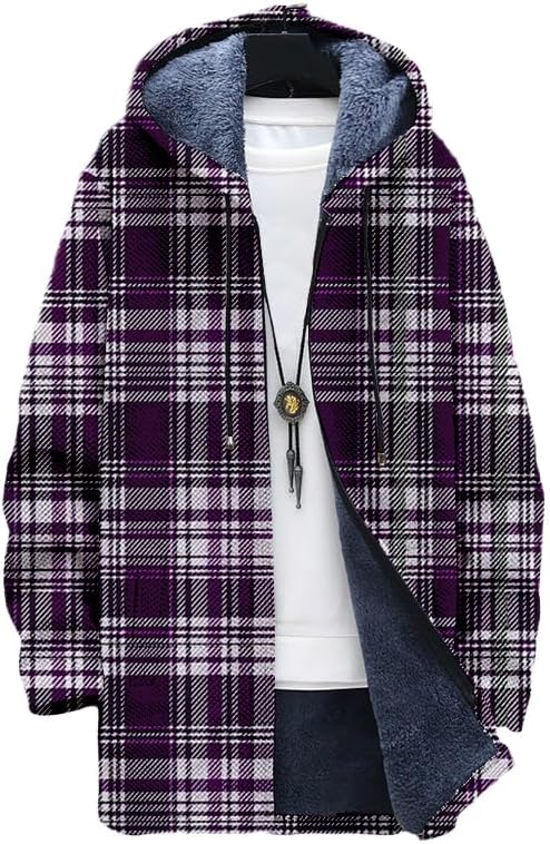 Geruit vest voor heren, oversi - Sherpa Hoodie Fleece recensie en prijs