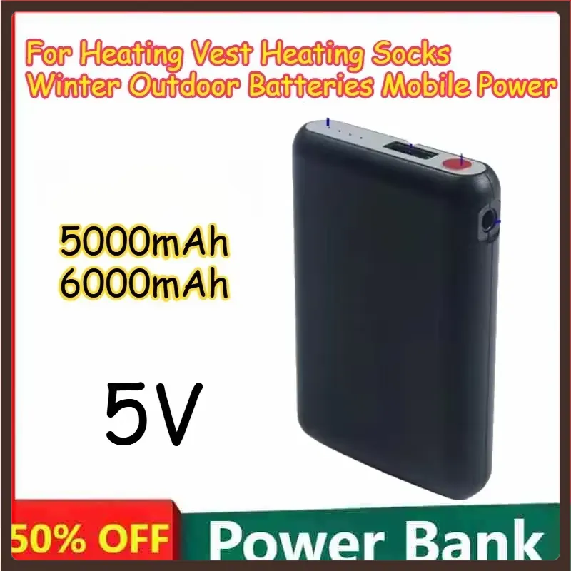 5000mAh 6000mAh 5V Oplaadbaar  - Heated Vest Battery recensie en prijs